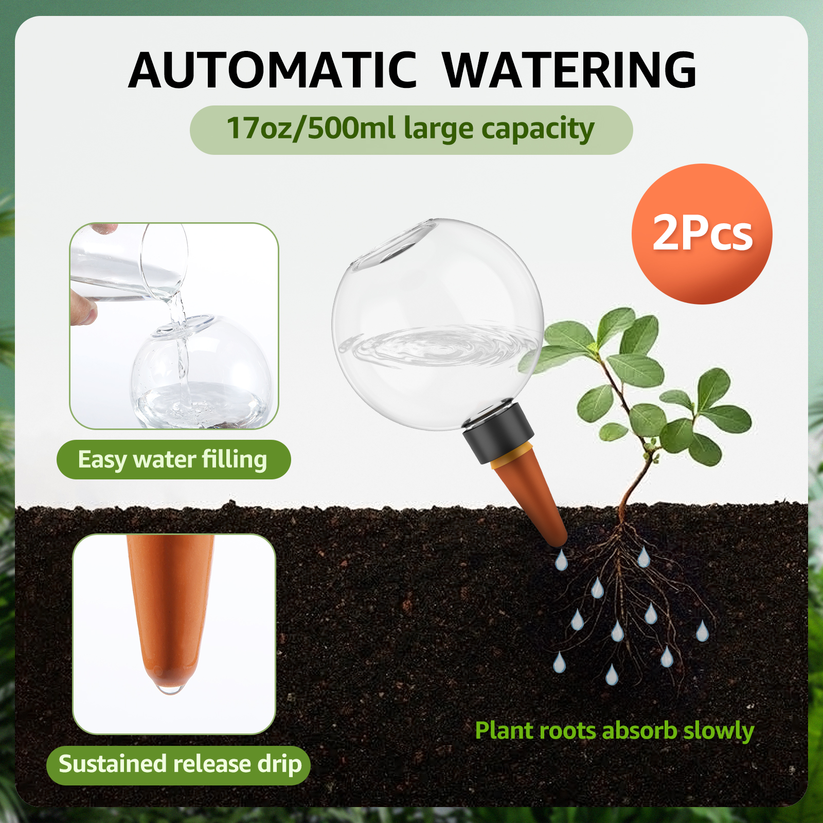 2/4Pcs 500ML Automatic Drip Ir – Plant Parent Kit Bewertung und Preis