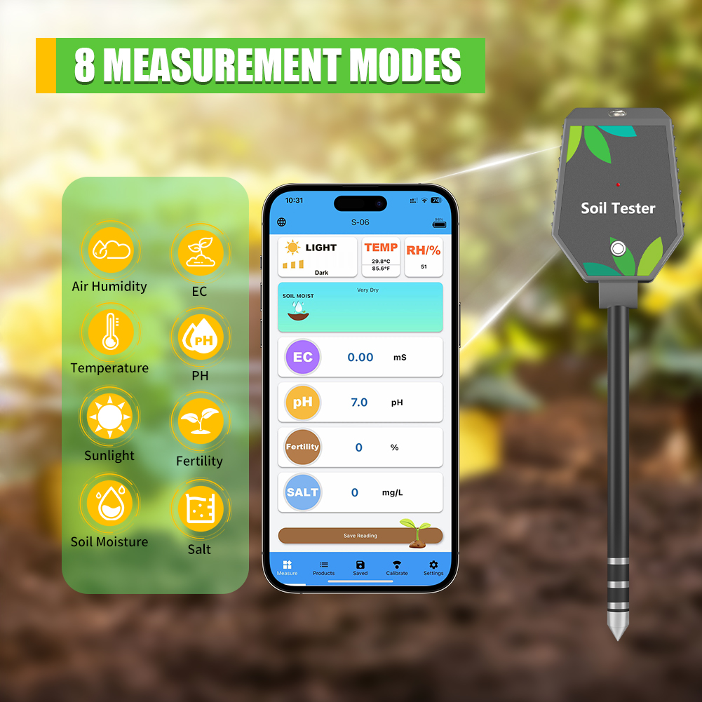 Yieryi 8-in-1 Smart Soil Teste – Plant Parent App Bewertung und Preis