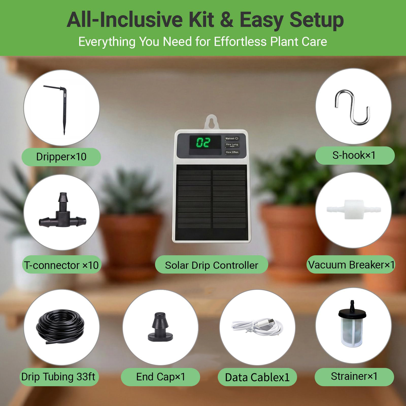 Upgraded Solar Drip Irrigation – Plant Parent Kit Bewertung und Preis